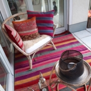 Balkon überdacht mit Blick auf die Altstadt in Weilheim