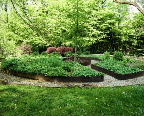 exklusive Villa am Starnberger See, Gartenansicht
