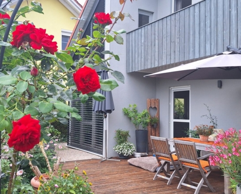 Südterrasse mit Garten Südterrasse mit Garten